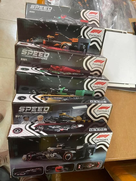 Bộ ô tô lego F1 5 màu Formula Speed Champions