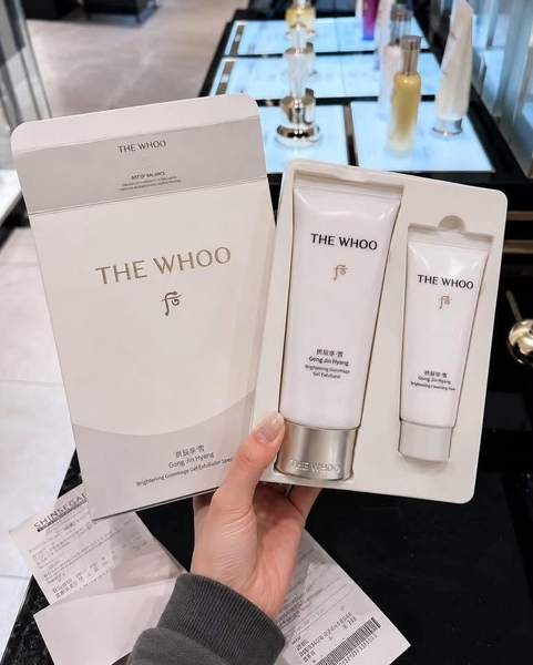 Set tẩy da chết Whoo 100ml + sữa rửa mặt 40ml