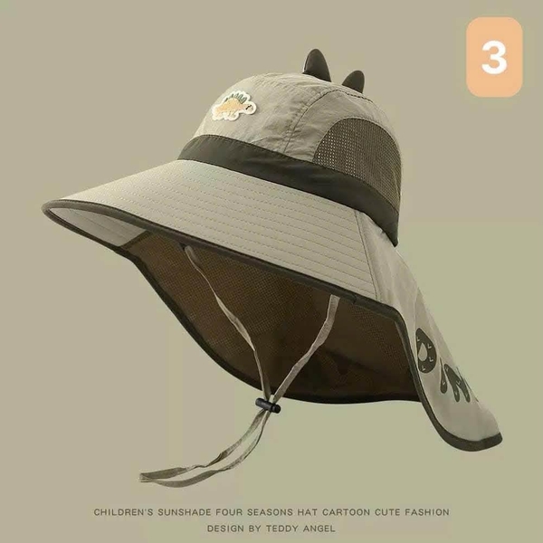 Mũ chống nắng vành rộng hình khủng long 6 màu