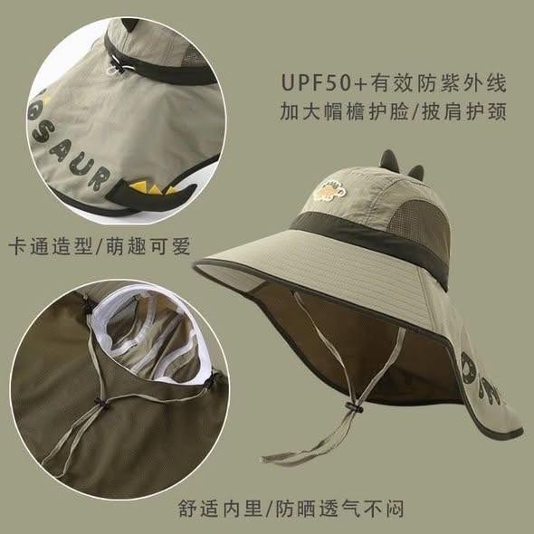 Mũ chống nắng vành rộng hình khủng long 6 màu