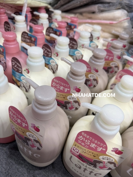 Cặp dầu gội xả Nhật hãng Latte Ma&Me 490ml