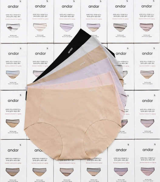 Set 6 quần lót su không viền ANDAR màu pastel