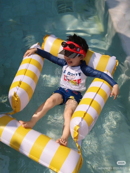 Phao lưới thuyền sắc màu gấp gọn 123x130cm