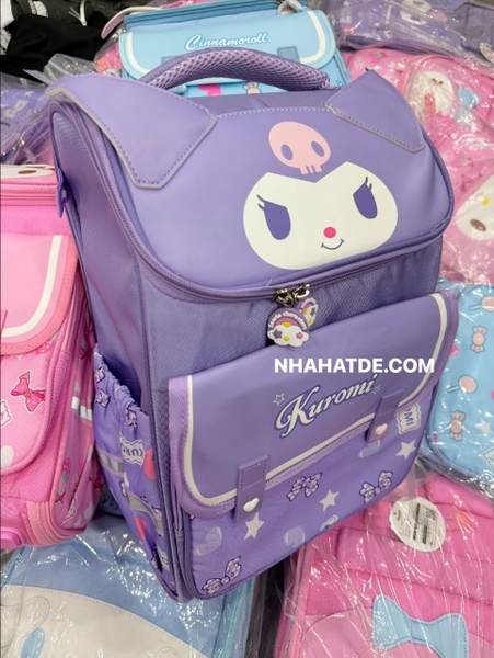 Balo chống gù SANRIO ngôi sao 3 màu Kuromi, Cinnamoroll, My Melody size 27*16*38cm