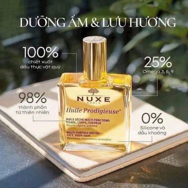 Dầu dưỡng ẩm và lưu hương NUXE
