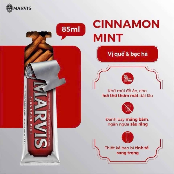 Kem đánh răng Marvis 85gr