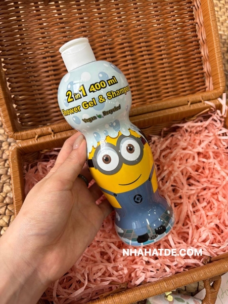 Sữa tắm gội 2in1 thuần chay VEGAN hình marvel, captain, elsa 400ml