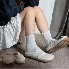 Giày Jeep Mary Jane quai dán kiểu dáng búp bê cho nữ