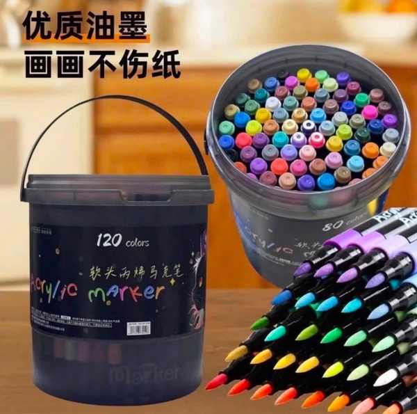 Hộp 120 bút màu Acrylic Marker