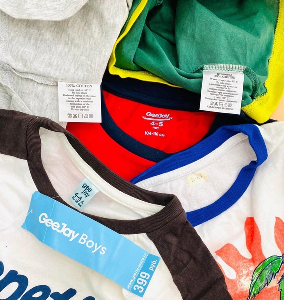 Áo phông cotton cộc tay bé trai nhiều mẫu hãng Geejay