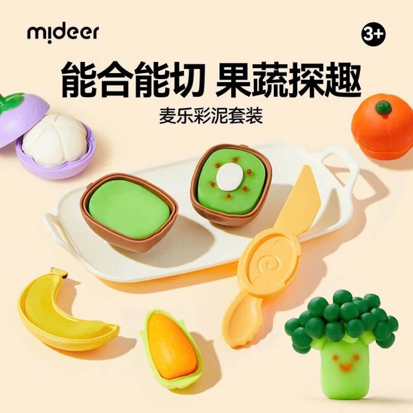 Bộ đồ chơi hoa quả Mideer kèm đất nặn