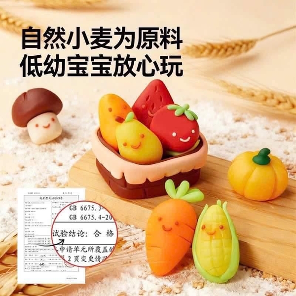 Bộ đồ chơi hoa quả Mideer kèm đất nặn