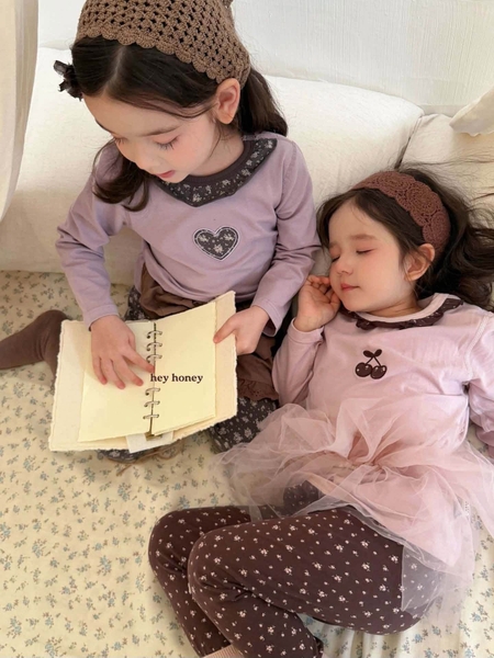 Bộ cotton HEY HONEY dài tay size 100-130 nhiều mẫu
