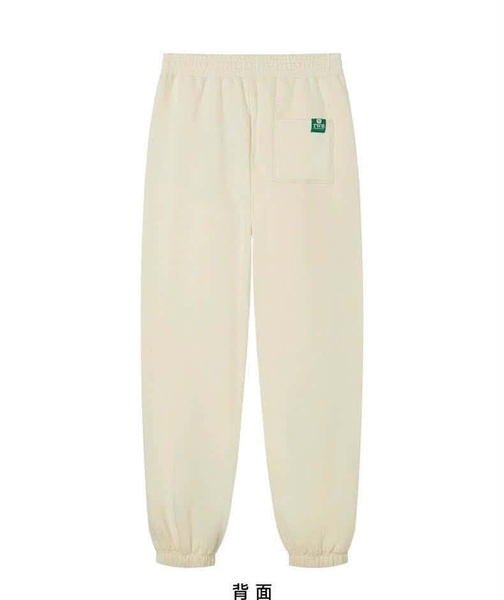 Quần jogger Teenie Weenie nỉ bông màu trắng Get Lucky With You