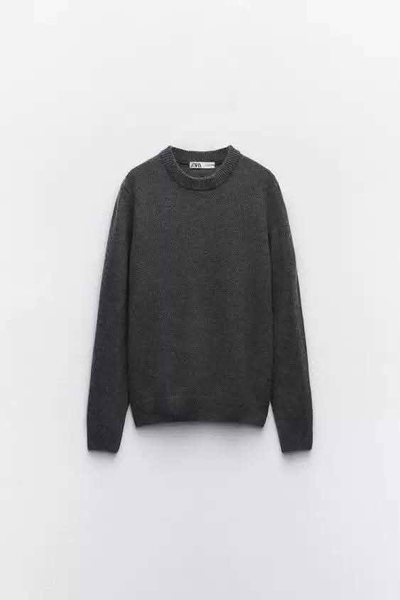 Áo len Zara basic cổ tròn 5 màu hồng, xanh mint, be, ghi đậm, ghi nhạt