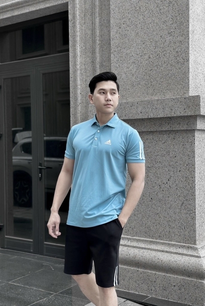 Bộ thể thao polo cộc tay Adidas cho nam 3 màu