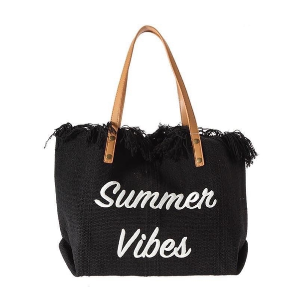 Túi tua rua Summer Vibes size 50x14x36cm nhiều màu