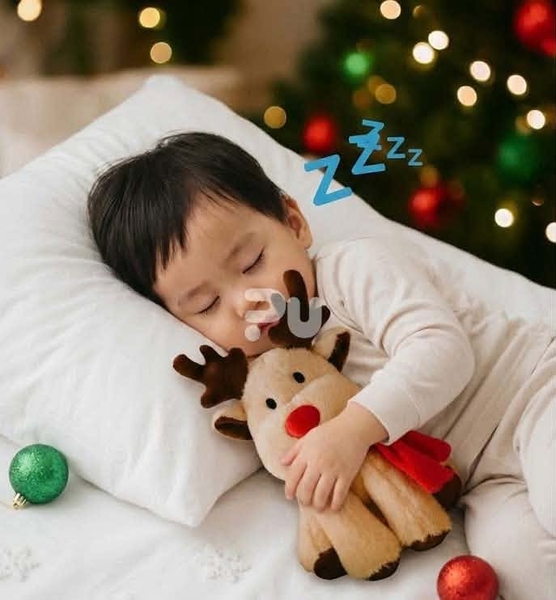 Gấu bông tuần lộc nâu Noel size 30cm