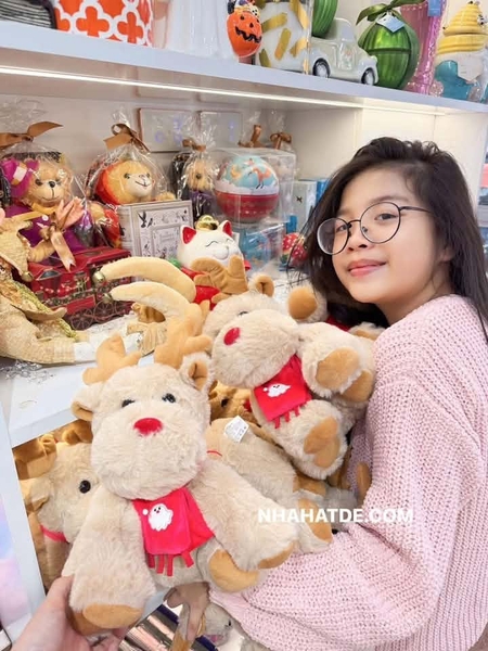 Gấu bông tuần lộc nâu Noel size 30cm
