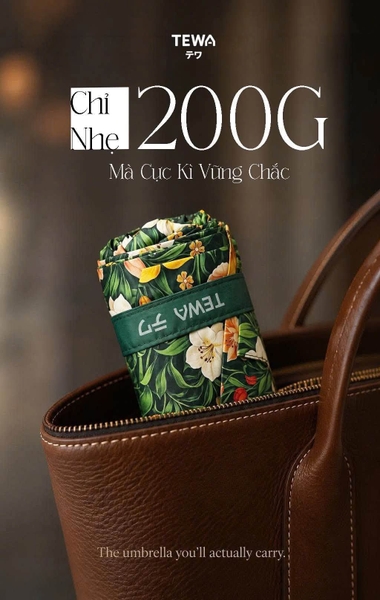 Ô hoa mini Tewa khung nhôm UPF50+ 4 màu 18cm