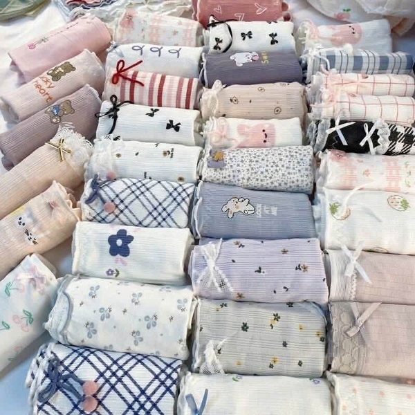 Set 8 quần chip cotton nguyên chất loại cao cấp 7A kháng khuẩn bóc túi mù