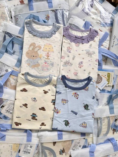 Bộ cotton HEY HONEY dài tay size 100-130 nhiều mẫu
