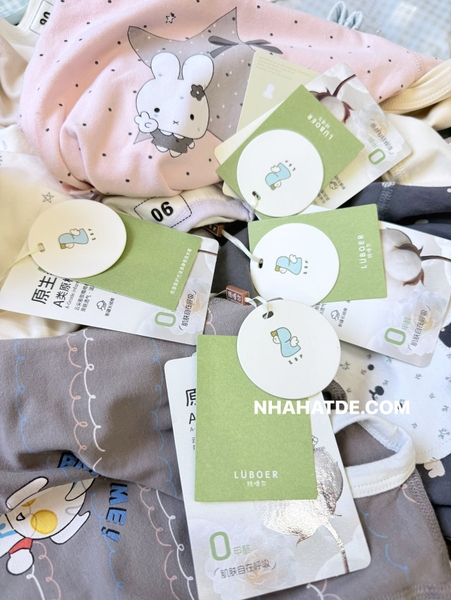 Bộ cotton Luboer dài tay hoạ tiết 14 mẫu bé trai, bé gái