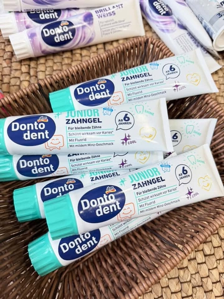 Kem đánh răng trẻ em DONTODENT ZAHNGEL 100ml 2 loại
