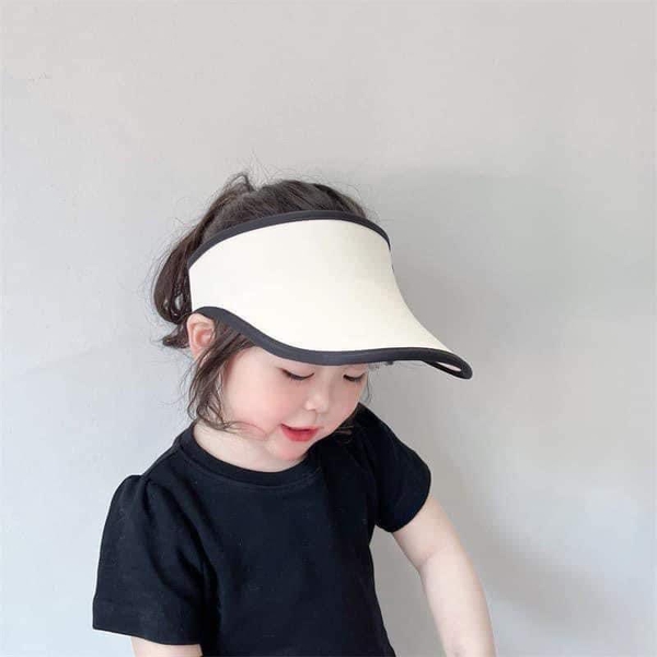 Mũ lưỡi trai nửa đầu 6 màu cho bé