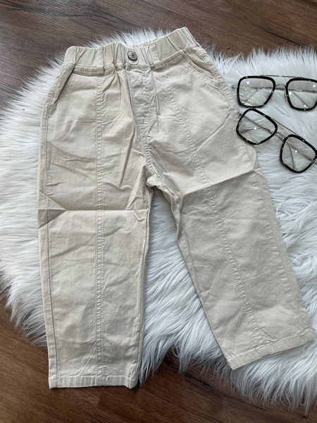 Quần baggy dáng dài chất kaki Lala Amang 2 màu be, tím