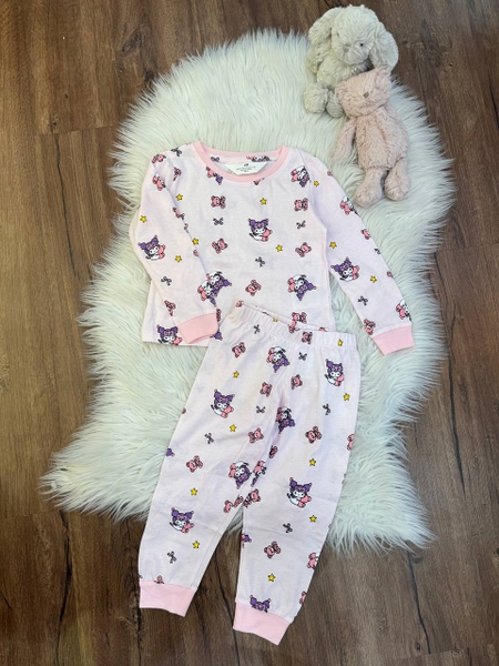 Bộ cotton dài tay hãng H&M 6 mẫu Kuromi và Labubu thu đông 2024