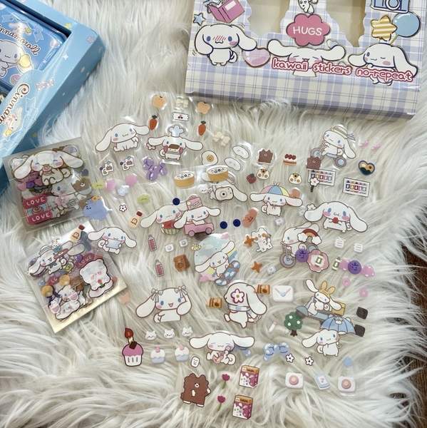 Stickers 100pcs các mẫu Cinnamoroll, Kuromi, Avengers