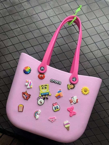 Túi Crocs nhựa vi sinh 5 màu size 33x25x10cm