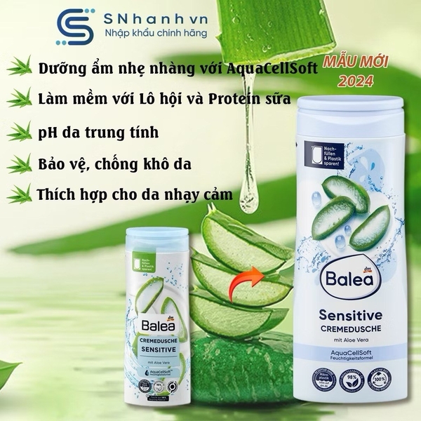 Sữa tắm dạng gel, dạng kem Balea 300ml cho nữ nhiều mùi