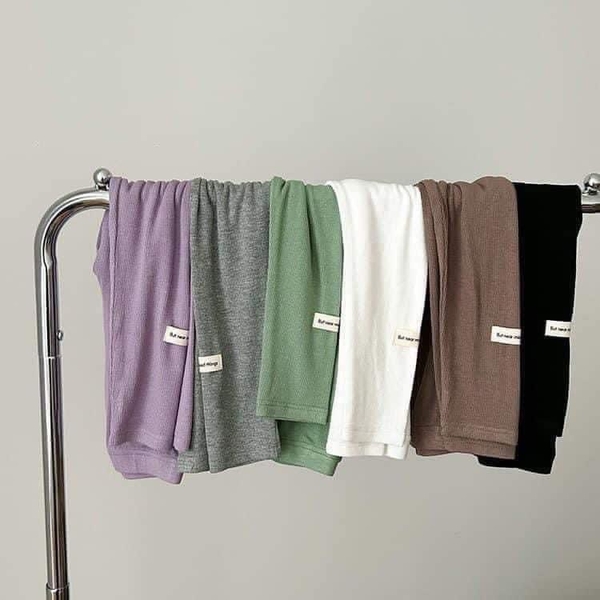 Quần legging Ambb 6 màu chất gân tăm cho bé gái