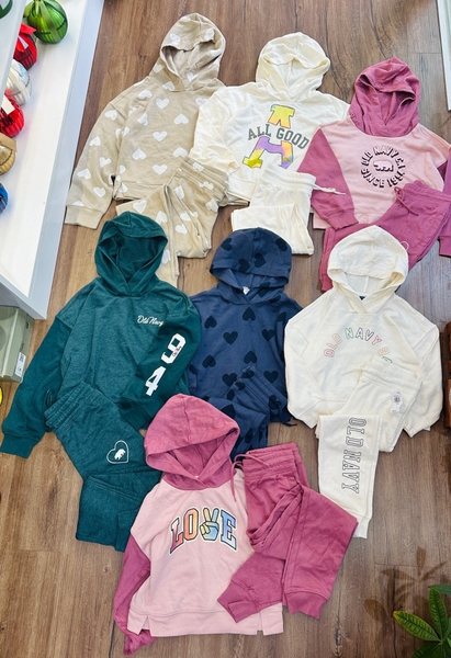 Bộ hoodie nỉ da cá, nỉ bông nhiều mẫu hãng OldNavy