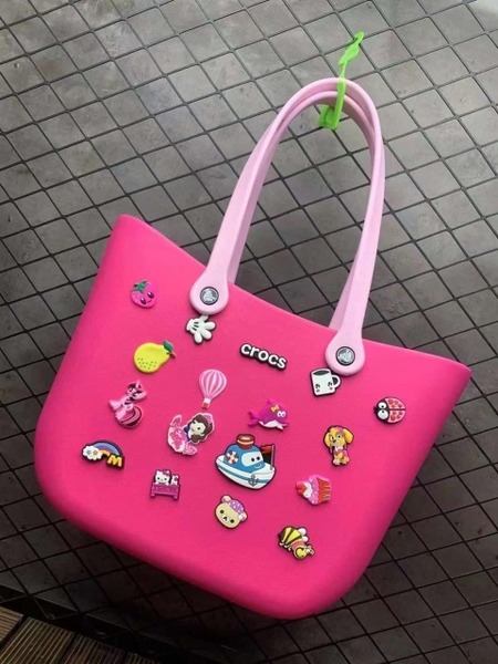 Túi Crocs nhựa vi sinh 5 màu size 33x25x10cm