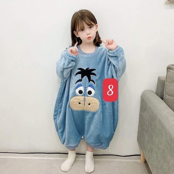 Túi ngủ lông xù dài tay 8 mẫu cho bé