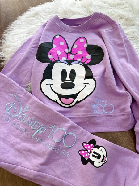 Bộ nỉ bông thu đông Disney 6 mẫu Stitch, Toys Story, Tinker Bell