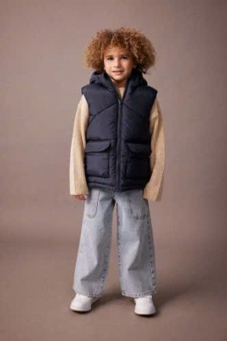 Áo gile phao Zara size nhí 5 màu xanh rêu, đỏ đô, rằn ri