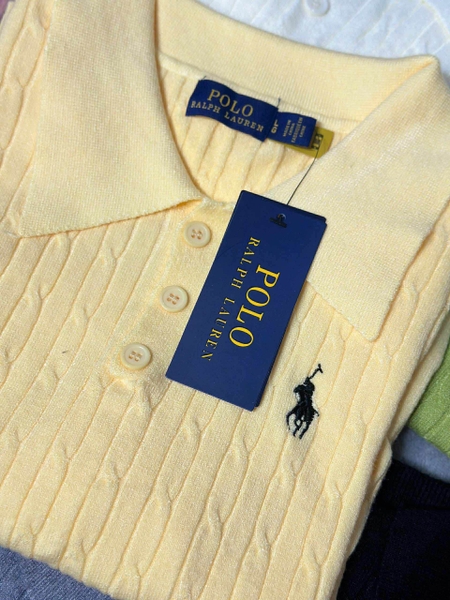 Áo cộc tay len dệt kim 9 màu Polo Ralph Lauren