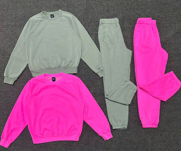 Bộ nỉ bông dài tay Gap nữ nhiều màu