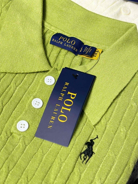 Áo cộc tay len dệt kim 9 màu Polo Ralph Lauren