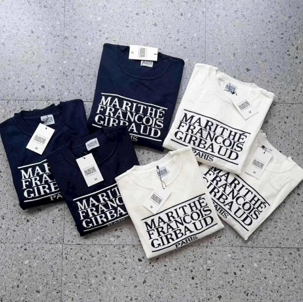 Áo len MARITHE FRANICOIS GIRBAUS PARIS 2 màu xanh, trắng