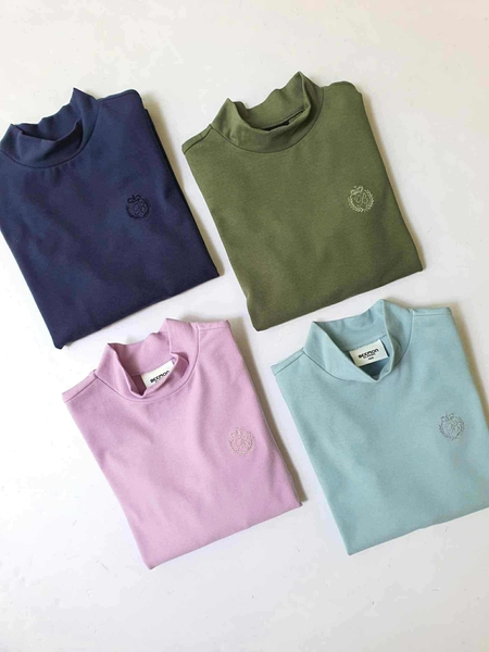 Áo giữ nhiệt Beemon cổ 3 phân 4 màu navy, xanh rêu, tím, xanh dương