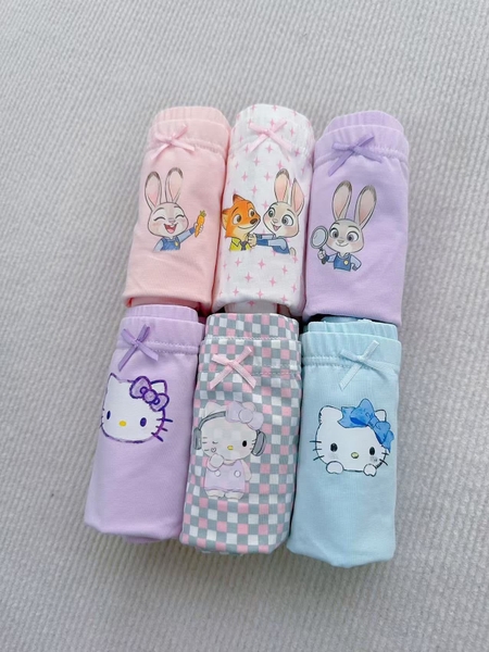 Set 3 quần chip đùi Teengo Kuromi, Cinnamoroll, My Melody bé gái nhiều mẫu