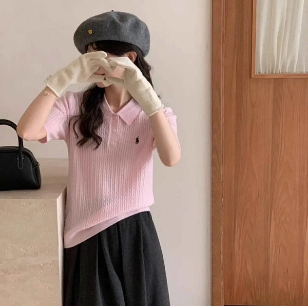 Áo cộc tay len dệt kim 9 màu Polo Ralph Lauren