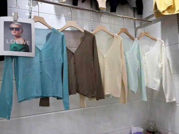 Áo Cardigan len mỏng 5 màu freesize cho nữ