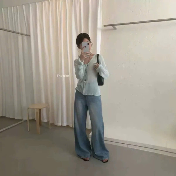 Áo Cardigan len mỏng 5 màu freesize cho nữ