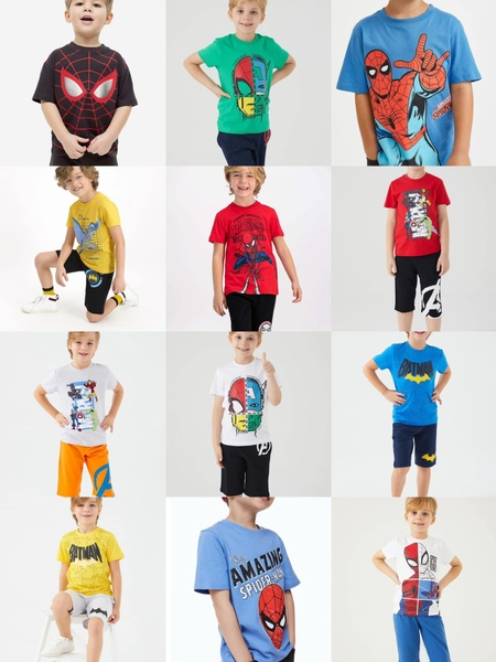 Áo phông cộc tay H&M Marvel dư xịn made in Cambodia nhiều mẫu 2024